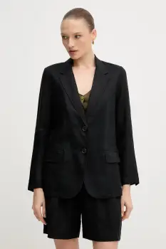 United Colors of Benetton sacou de in culoarea verde, un singur rand de nasturi, neted imagine