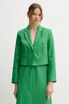 United Colors of Benetton sacou de in culoarea verde, un singur rand de nasturi, uni, 2AGHDW037 imagine
