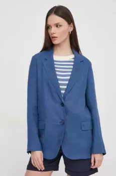 United Colors of Benetton sacou de in un singur rand de nasturi, neted imagine