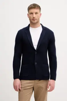 United Colors of Benetton sacou la un rand pentru barbati, din amestec de lana imagine