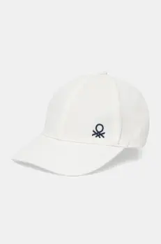 United Colors of Benetton sapca culoarea alb, uni, 6YCTCA01Y imagine
