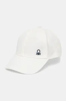 United Colors of Benetton sapca culoarea alb, uni, 6YCTGA012 imagine