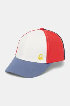 United Colors of Benetton sapca culoarea rosu, uni, 6L1EGA015 imagine