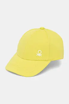 United Colors of Benetton sapca culoarea verde, uni, 6YCTGA012 imagine