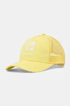 United Colors of Benetton sapca de baseball pentru copii culoarea galben, cu imprimeu, 6XJNCA02L imagine