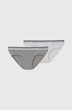 United Colors of Benetton slip copii 2-pack culoarea gri imagine