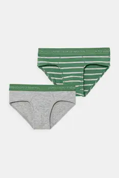 United Colors of Benetton slip copii 2-pack culoarea verde, 3VPS0S02T imagine
