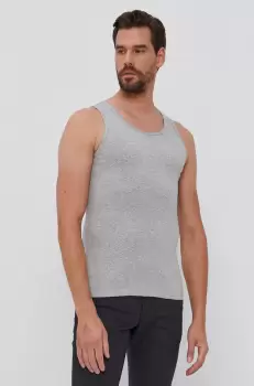 United Colors of Benetton Tricou barbati, culoarea gri imagine