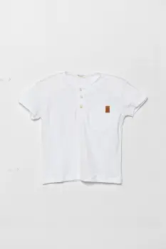 United Colors of Benetton tricou bebe culoarea alb, neted, 3F4JA105S imagine