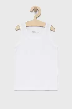 United Colors of Benetton tricou copii culoarea alb, neted imagine