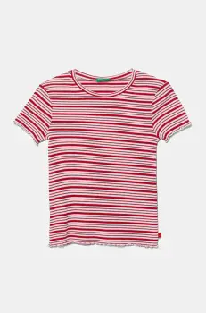 United Colors of Benetton tricou copii culoarea rosu, 3TLVC10N0 imagine