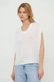 United Colors of Benetton tricou culoarea bej imagine