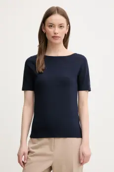 United Colors of Benetton tricou culoarea bleumarin, 3FJHD109K imagine