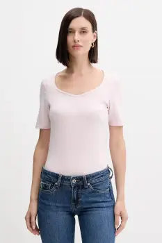 United Colors of Benetton tricou culoarea galben, 3FJHD401P imagine