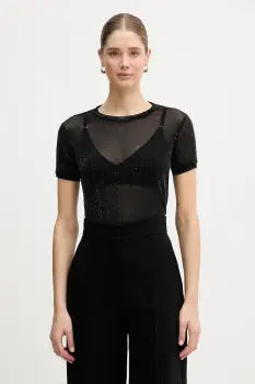 United Colors of Benetton tricou culoarea negru, 33UXD10B8 imagine