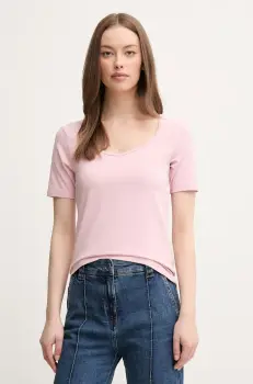 United Colors of Benetton tricou culoarea roz, 3FJHD401P imagine