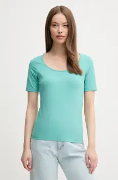 United Colors of Benetton tricou culoarea turcoaz, 3FJHD401P imagine