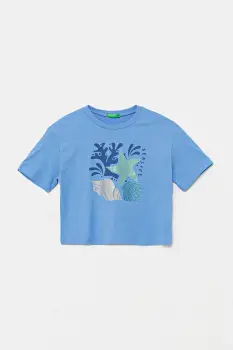 United Colors of Benetton tricou de bumbac pentru copii 35RYC10OZ imagine