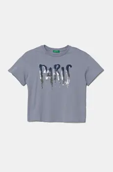 United Colors of Benetton tricou de bumbac pentru copii 3I1XC10NY imagine