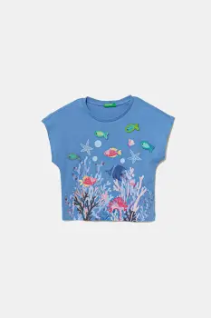 United Colors of Benetton tricou de bumbac pentru copii 3I1XG10JH imagine