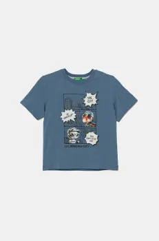 United Colors of Benetton tricou de bumbac pentru copii cu imprimeu, 35RYG10I7 imagine