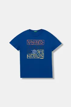 United Colors of Benetton tricou de bumbac pentru copii cu imprimeu, 3I1XC10Q4 imagine
