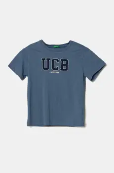 United Colors of Benetton tricou de bumbac pentru copii cu imprimeu, 3I1XG10HT imagine