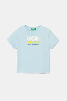 United Colors of Benetton tricou de bumbac pentru copii cu imprimeu, 3I1XG10JO imagine