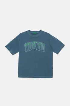 United Colors of Benetton tricou de bumbac pentru copii cu imprimeu, 3PCMC10N7 imagine