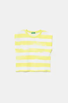 United Colors of Benetton tricou de bumbac pentru copii culoarea galben, 3SL3C10OW imagine