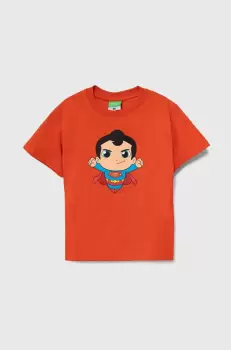 United Colors of Benetton tricou de bumbac pentru copii culoarea rosu imagine