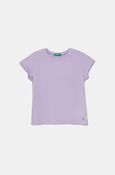 United Colors of Benetton tricou de bumbac pentru copii culoarea roz, 3I1XG106Y imagine