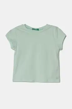 United Colors of Benetton tricou de bumbac pentru copii culoarea roz, 3I1XG106Y imagine