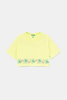 United Colors of Benetton tricou de bumbac pentru copii culoarea verde, 3096C10PC imagine