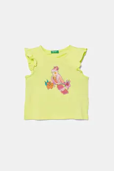 United Colors of Benetton tricou de bumbac pentru copii culoarea verde, 3I1XG10JK imagine