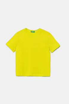 United Colors of Benetton tricou de bumbac pentru copii culoarea verde, cu imprimeu, 3I1XG10JM imagine