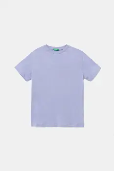 United Colors of Benetton tricou de bumbac pentru copii culoarea violet, cu imprimeu, 3I1XC10P7 imagine