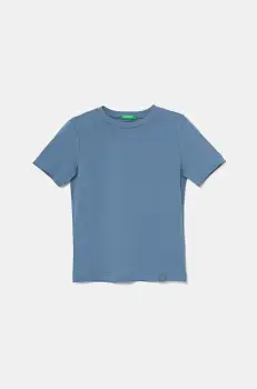 United Colors of Benetton tricou de bumbac pentru copii neted, 3I1XC109W imagine