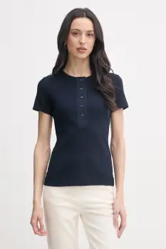 United Colors of Benetton tricou de dama din bumbac cu elastan imagine