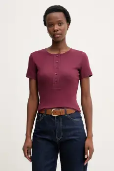 United Colors of Benetton tricou de dama din bumbac cu elastan imagine