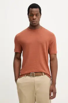 United Colors of Benetton tricou de in culoarea maro, uni, 3UTFU10B1 imagine