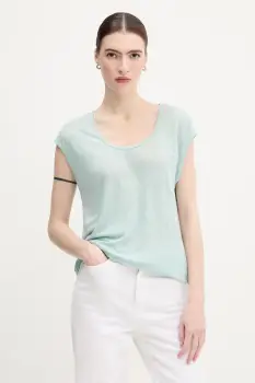 United Colors of Benetton tricou de in culoarea turcoaz, 37UJE16B1 imagine