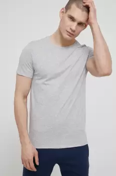 United Colors of Benetton tricou de pijama culoarea gri, melanj imagine