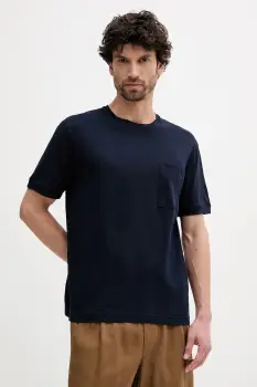 United Colors of Benetton tricou din amestec de in culoarea roz, neted imagine