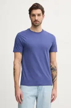 United Colors of Benetton tricou din bumbac barbati, culoarea roz, neted, 3U53J1F15 imagine