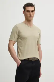 United Colors of Benetton tricou din bumbac barbati, culoarea verde imagine