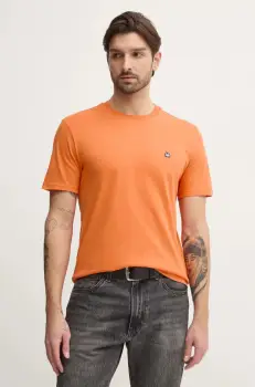 United Colors of Benetton tricou din bumbac barbati, culoarea verde, neted, 3MI5J1AF7 imagine