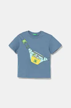 United Colors of Benetton tricou din bumbac cu imprimeu, 3I1XG10J6 imagine