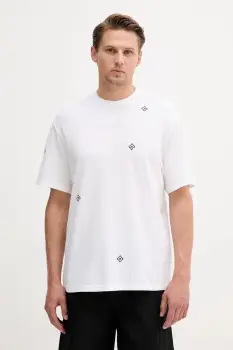 United Colors of Benetton tricou din bumbac culoarea alb, cu imprimeu, 325RU10AL imagine