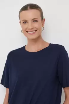 United Colors of Benetton tricou din bumbac culoarea albastru marin imagine